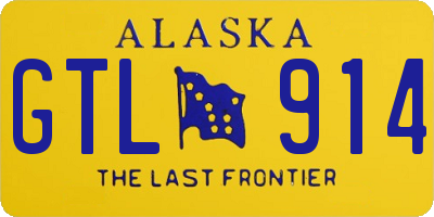 AK license plate GTL914