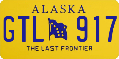 AK license plate GTL917