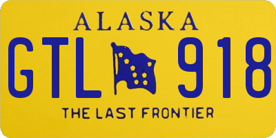 AK license plate GTL918