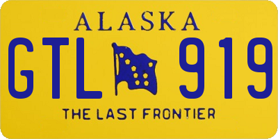 AK license plate GTL919