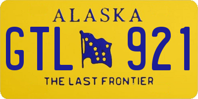 AK license plate GTL921