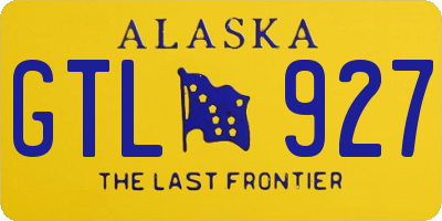 AK license plate GTL927