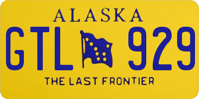 AK license plate GTL929