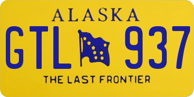 AK license plate GTL937