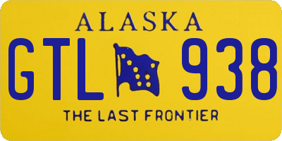 AK license plate GTL938