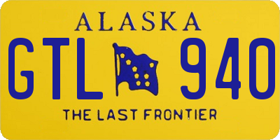 AK license plate GTL940