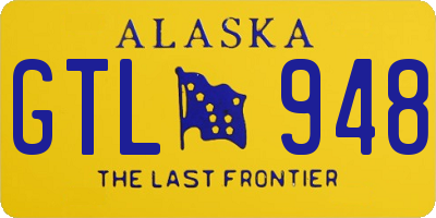 AK license plate GTL948