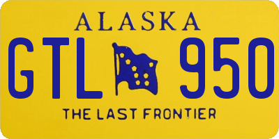 AK license plate GTL950