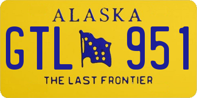 AK license plate GTL951