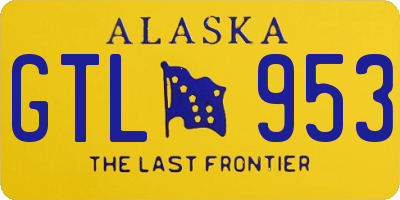 AK license plate GTL953