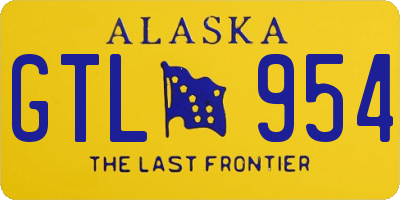 AK license plate GTL954