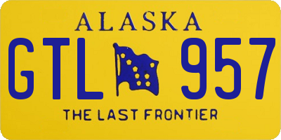 AK license plate GTL957