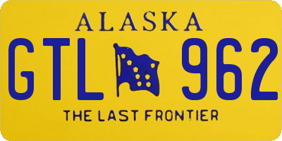 AK license plate GTL962