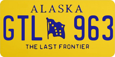 AK license plate GTL963