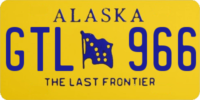 AK license plate GTL966