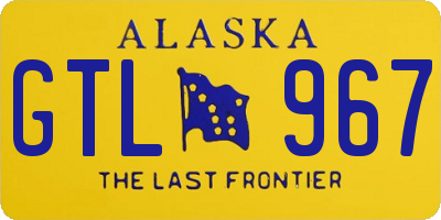 AK license plate GTL967