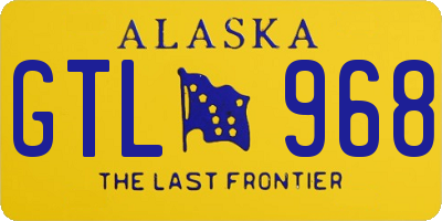 AK license plate GTL968