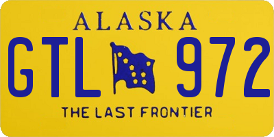 AK license plate GTL972