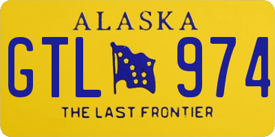 AK license plate GTL974