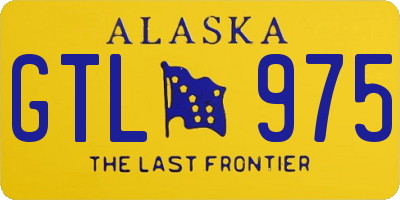 AK license plate GTL975