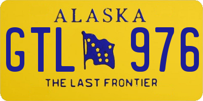 AK license plate GTL976