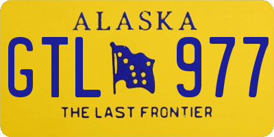 AK license plate GTL977