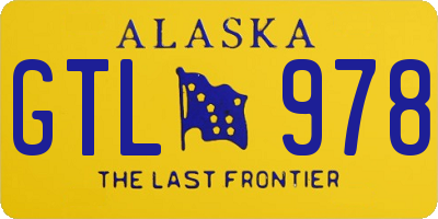 AK license plate GTL978