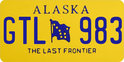 AK license plate GTL983