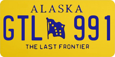 AK license plate GTL991