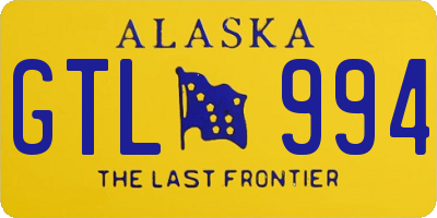 AK license plate GTL994