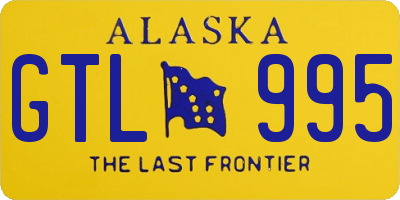 AK license plate GTL995