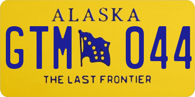 AK license plate GTM044