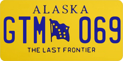 AK license plate GTM069