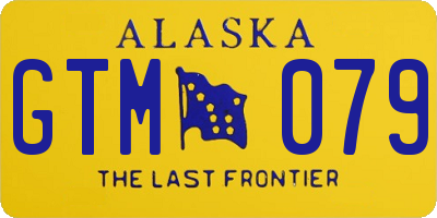 AK license plate GTM079