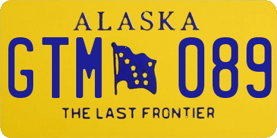 AK license plate GTM089