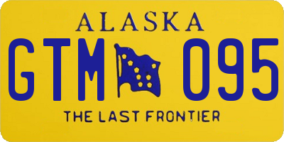 AK license plate GTM095