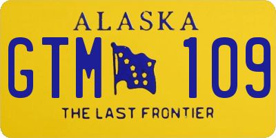 AK license plate GTM109