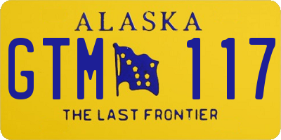 AK license plate GTM117