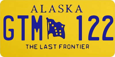 AK license plate GTM122