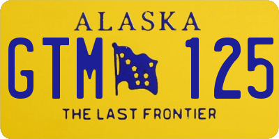 AK license plate GTM125