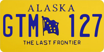 AK license plate GTM127