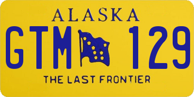 AK license plate GTM129