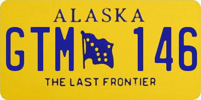 AK license plate GTM146