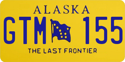 AK license plate GTM155