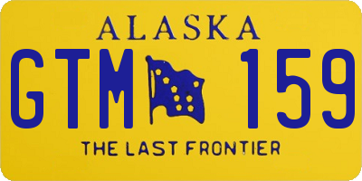 AK license plate GTM159