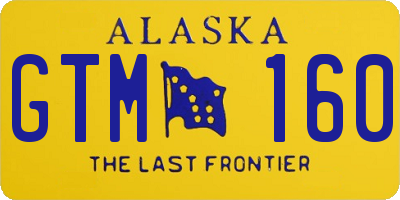 AK license plate GTM160