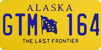 AK license plate GTM164