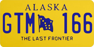 AK license plate GTM166