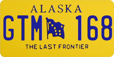 AK license plate GTM168