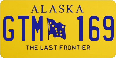 AK license plate GTM169